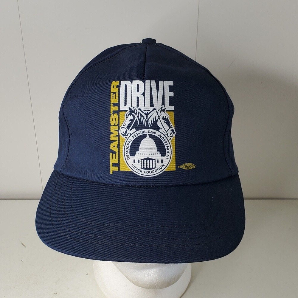 VTG Teamsters Drive Voting Democrat Republican Snapback Hat Baseball Cap USA